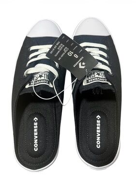 Converse Black & White Low-Top Slip-On Sneakers